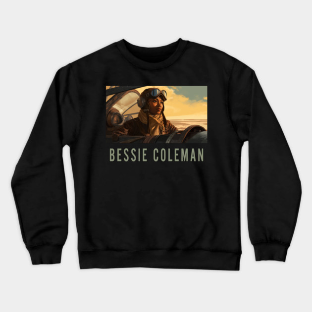Bessie Coleman Crewneck Sweatshirt by UrbanLifeApparel