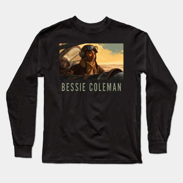 Bessie Coleman Long Sleeve T-Shirt by UrbanLifeApparel