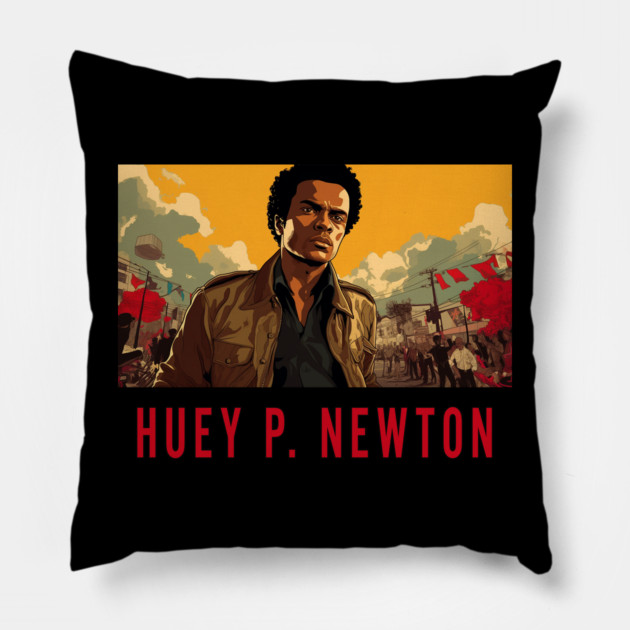 Huey Newton Pillow by UrbanLifeApparel