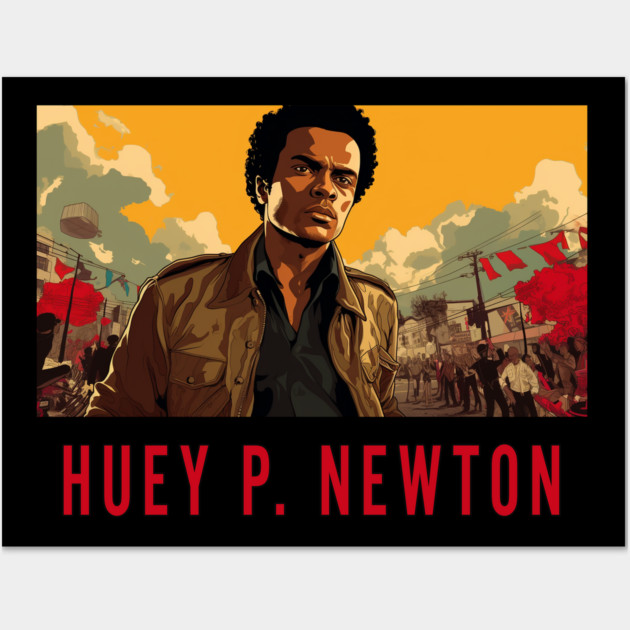 Huey Newton Wall Art by UrbanLifeApparel