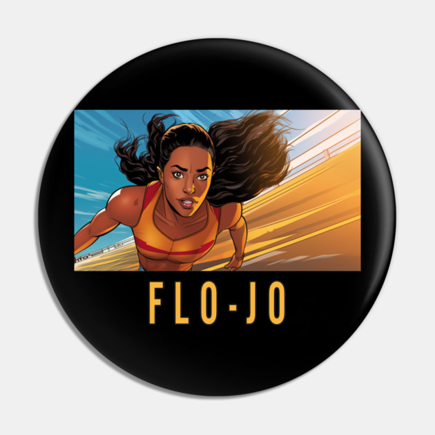 Flo-Jo, Florence Griffith Joyner Pin by UrbanLifeApparel