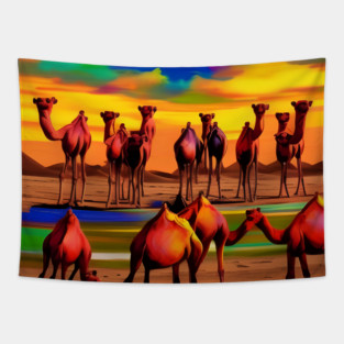 Camel dreams Tapestry