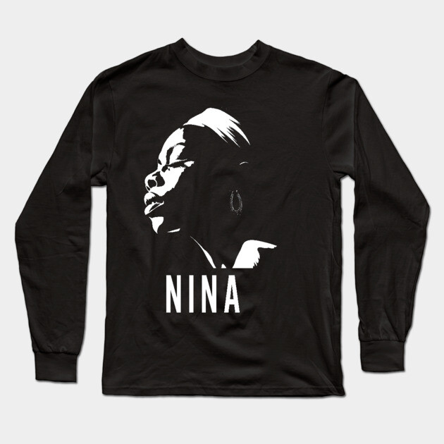 Nina Simone Long Sleeve T-Shirt by UrbanLifeApparel