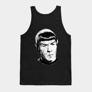 mr spock enterprise vulcan Tank Top