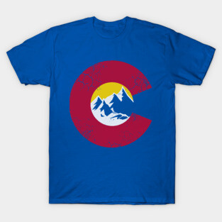 Colorado Mountains Flag T-Shirt