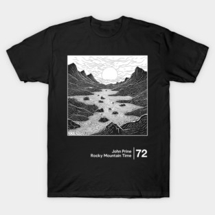 Rocky Mountain Time / Minimal Style Graphic Artwork T-Shirt