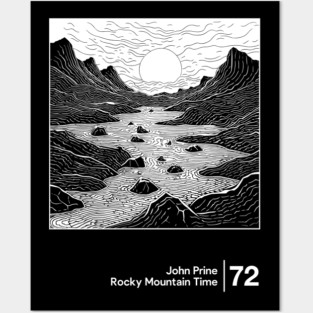 Rocky Mountain Time / Minimal Style Graphic Artwork Posters and Art