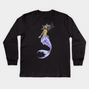 Mermaid Kids Long Sleeve T-Shirt