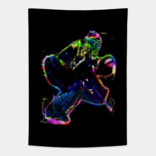 Electrifying - Hockey Goalie Tapestry