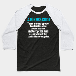 Biker Baseball T-Shirt