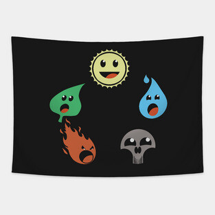 Magical Mana Wheel Tapestry