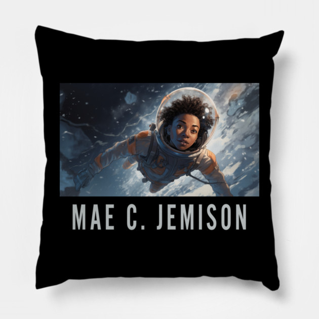 Mae C. Jemison Pillow by UrbanLifeApparel