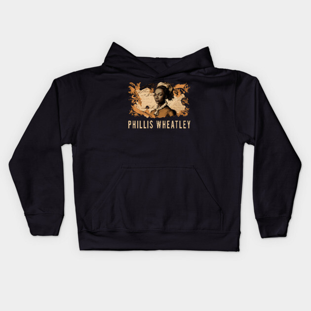 Phillis Wheatley Kids Hoodie by UrbanLifeApparel