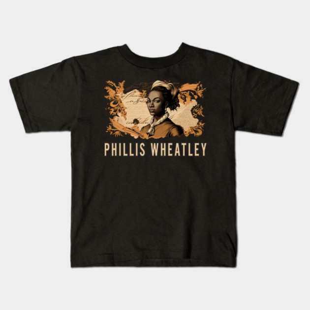 Phillis Wheatley Kids T-Shirt by UrbanLifeApparel