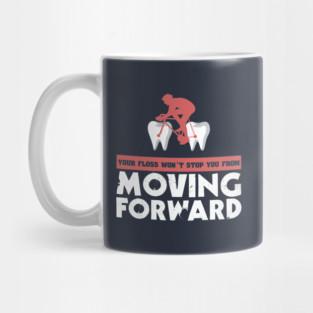 Sports Cyclist Dentist Teeth Tooth Dental Floss Gift Mug