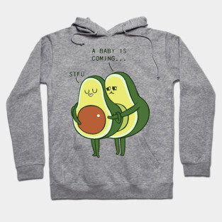 Coming Baby Avocado Hoodie