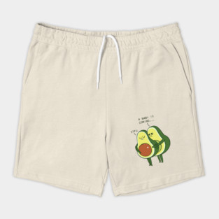 Coming Baby Avocado Shorts