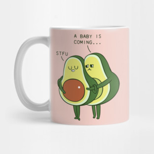 Coming Baby Avocado Mug