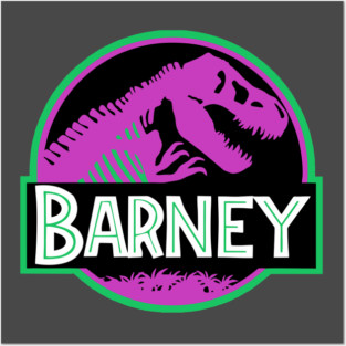 Barney - Jurassic Park Logo Parody Posters and Art
