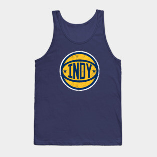 Indy Retro Ball - Navy Tank Top