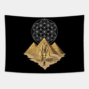 Ancient Egyptian Pyramids Tapestry