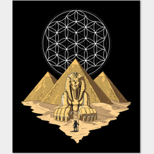 Ancient Egyptian Pyramids Posters and Art