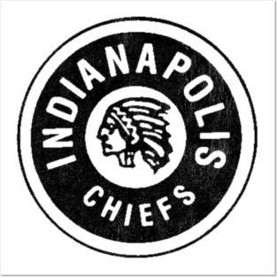 Defunct - Indianapolis Chiefs Hockey 1957 Posters and Art