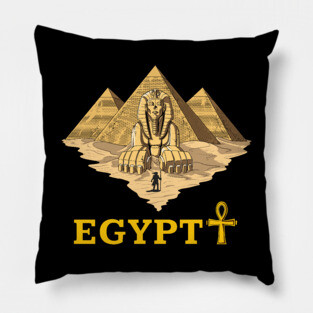 Egyptian Pyramids Sphinx Pillow