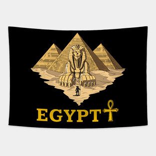 Egyptian Pyramids Sphinx Tapestry
