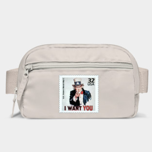 Uncle Sam "I Want You" Postage Stamp Bag