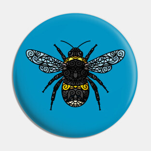 Doodle Bumble Bee Pin