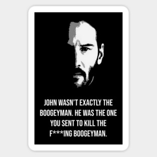 John Wick Quotes Sticker