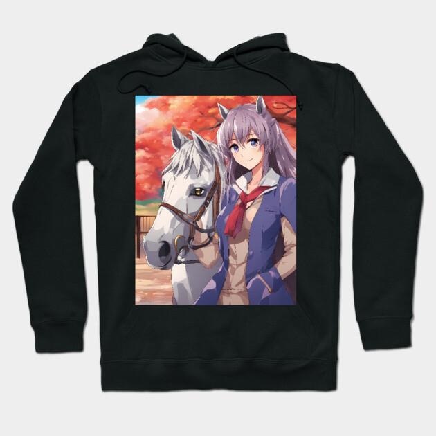 Anime Nation with Horse Colorful Jacket Hoodie by animegirlnft