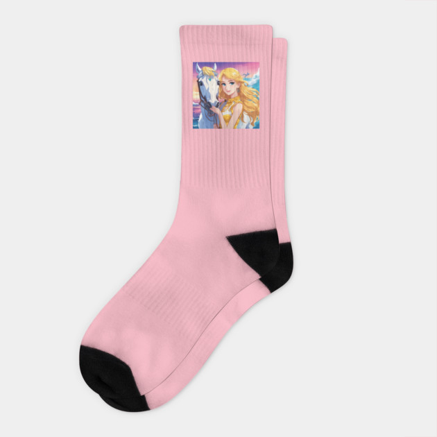 Adventure Anime Girl With Hourse Socks by animegirlnft