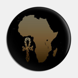 African Tribal Ankh Pin