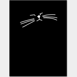 Minimalist Cat Posters and Art