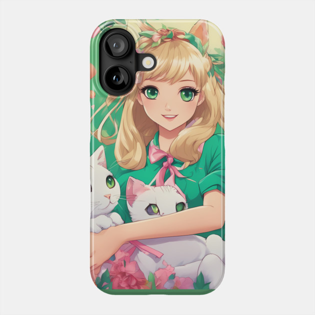 Anime girl grand adventure Cat's Eye Life Style Phone Case by animegirlnft