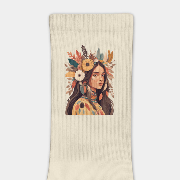 Painted Beautiful Native American Woman by HolidayBug