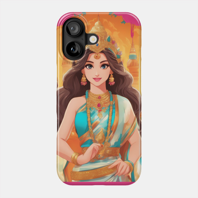 Top Queen anime  with crown on her head Phone Case by animegirlnft
