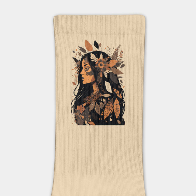 Painted Beautiful Native American Woman by HolidayBug