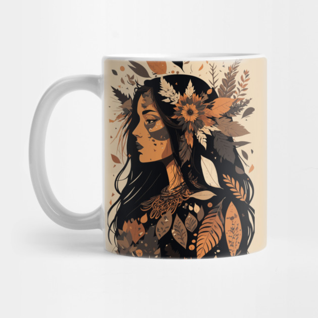 Painted Beautiful Native American Woman by HolidayBug