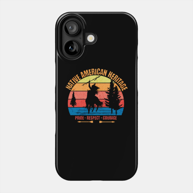 Retro Native American Heritage Phone Case by HolidayBug