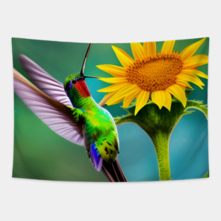 Singing Hummingbird Tapestry