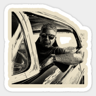 Anthony Bourdain - Retro 80s Sticker