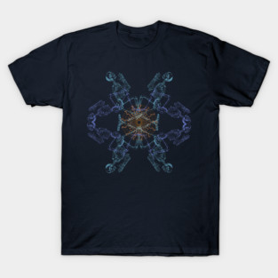 Skeletons' Prayer - Abstract Pattern Occultism T-Shirt