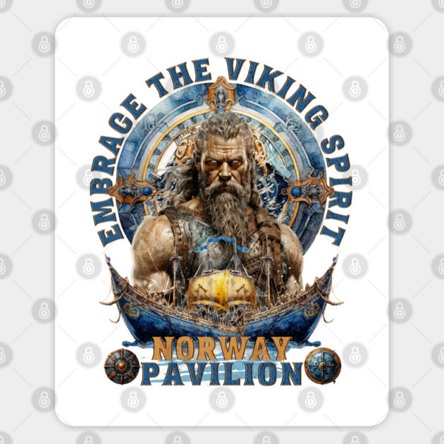 Embrace the Viking Spirit Norway Pavilion Epcot Sticker by Joaddo