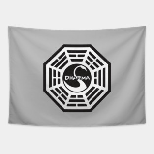 Dharma Initiative - vintage Lost logo Tapestry
