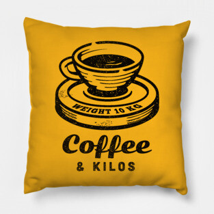 Coffee & Kilos - Coffee Lover Gym Lover Pillow