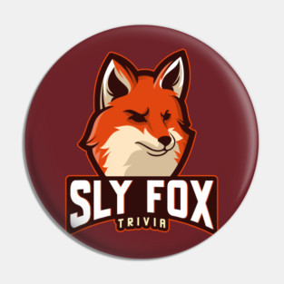Sly Fox Trivia Logo Pin
