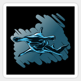 Hammerhead shark scary Sticker